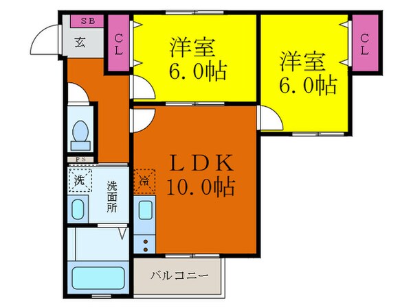 富士林プラザ１１番館の物件間取画像